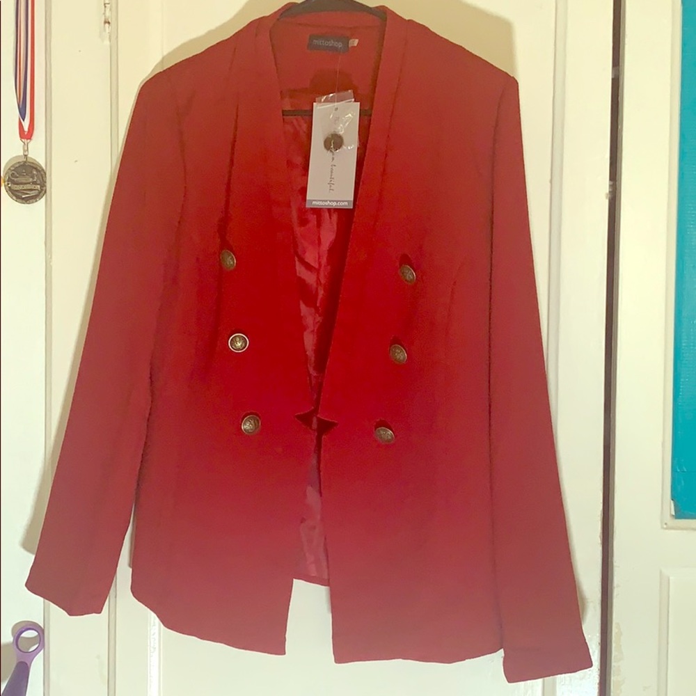 Mittoshop red lightweight jacket